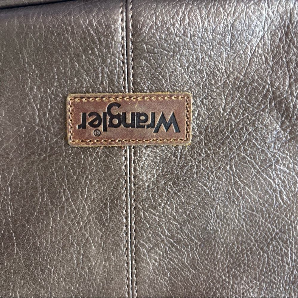 Wrangler Brown Leather Women's shoulder Bag Crossbody Fall - Picture 5 of 5